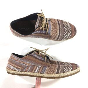 Patara Lace Up Shoes Mens Size 13 Cotton Cork